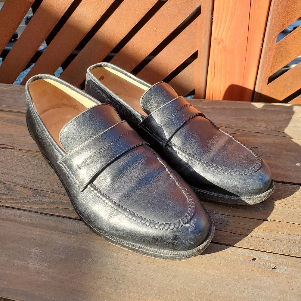Arthur Beren Gravati Loafers made in Italy size 8 W in black.